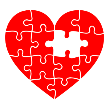 Motiv Partnerlook Herz Puzzle Boyfriend Girlfriend