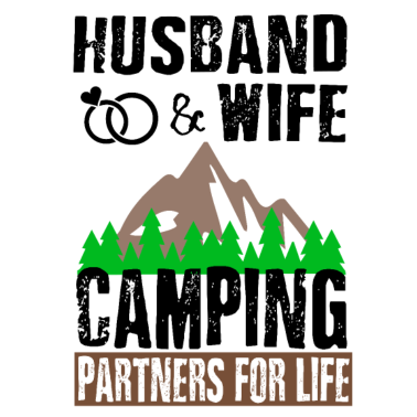 Motiv Ehemann und Ehefrau Camping Partnerlook