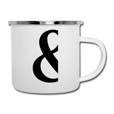 Partnerlook Emaille Tasse - Ampersand Et-Zeichen Partnerlook Partnerschaft