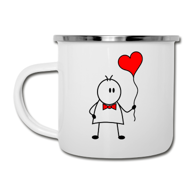 Partnerlook Emaille Tasse - Partnerlook für Liebespaare, Boy, für ihn