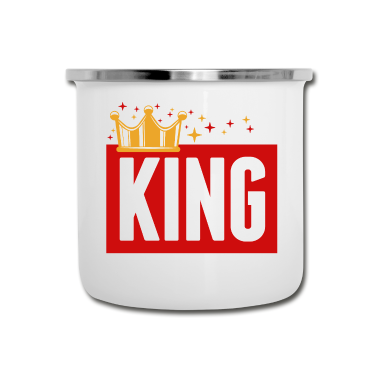 Partnerlook Emaille Tasse - Partnerlook | König Königin Partner Pärchen Liebe