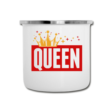 Partnerlook Emaille Tasse - Partnerlook | König Königin Partner Pärchen Liebe