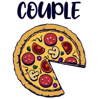 Motiv Partnerlook | Pizza Pärchen Paar Verliebt Lustig