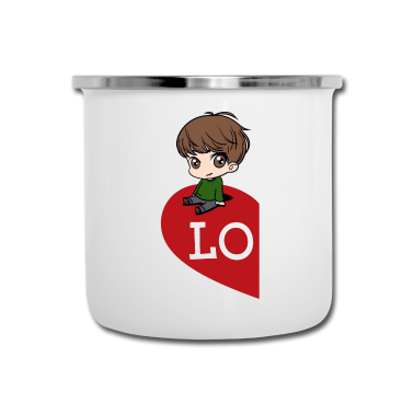 Partnerlook Emaille Tasse - Partnerlook | Herz Liebe Junge Mädchen Verliebt