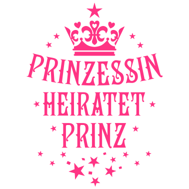 Motiv Prinzessin heiratet Prinz Hochzeit Partnerlook