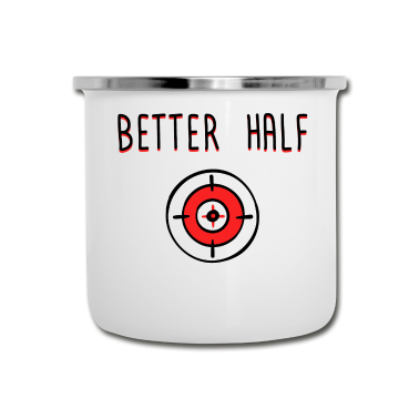 Partnerlook Emaille Tasse - Partnerlook | Bessere Hälfte Pärchen Paar Liebe