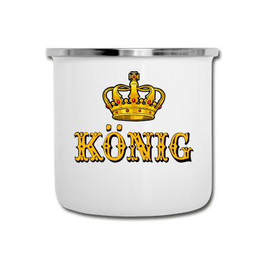 Partnerlook Emaille Tasse - Partnerlook | König Königin Partner Pärchen Liebe