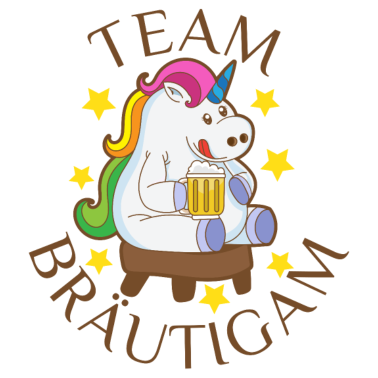 Motiv Team Bräutigam Einhorn Partnerlook Ehemann Lustig