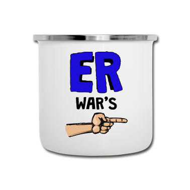 Partnerlook Emaille Tasse - Lustig Partnerlook Familie Eltern Nachwuchs Baby