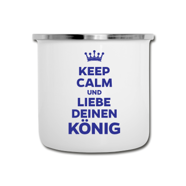 Partnerlook Emaille Tasse - Partnerlook | König Königin Paar Liebe Beziehung