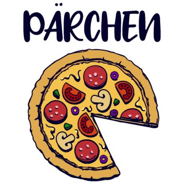 Motiv Partnerlook | Pizza Pärchen Paar Verliebt Lustig