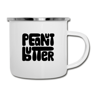 Partnerlook Emaille Tasse - Peanut Butter Jelly No1 Partnerlook
