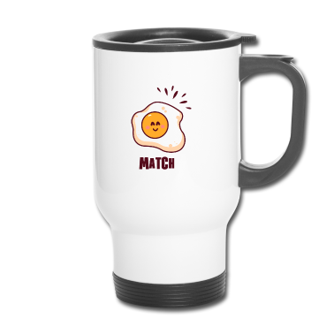 Partnerlook Thermobecher - Spiegelei Partnerlook Paare