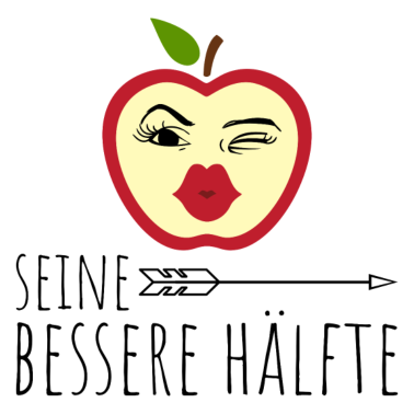 Motiv Bessere Hälfte | Apfel | Partnerlook