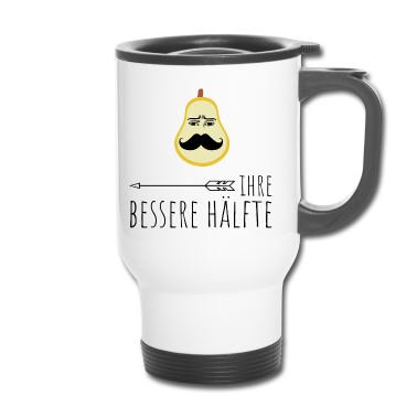 Partnerlook Thermobecher - Bessere Hälfte | Birne | Partnerlook