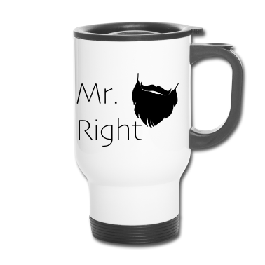 Partnerlook Thermobecher - Mr. Right Partnerlook Bart