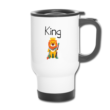 Partnerlook Thermobecher - King Queen Partnerlook