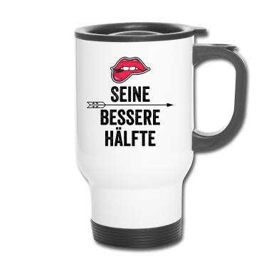 Partnerlook Thermobecher - Bessere Hälfte | Mund | Partnerlook