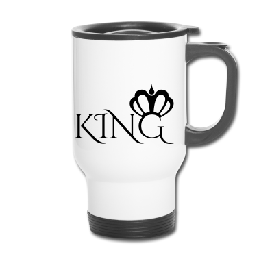 Partnerlook Thermobecher - King and Queen Partnerlook