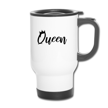 Partnerlook Thermobecher - Queen & King Partnerlook Geschenk