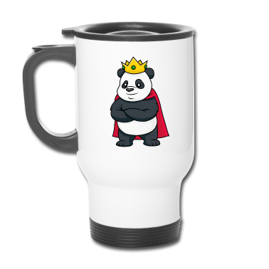 Partnerlook Thermobecher - Panda König - Paare, Partnerlook - Weiblich