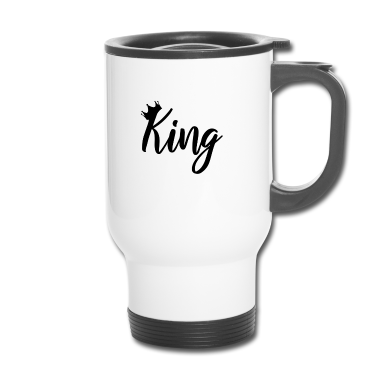 Partnerlook Thermobecher - King & Queen Partnerlook Geschenk