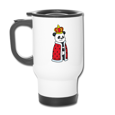 Partnerlook Thermobecher - Panda König - Paare, Partnerlook - Männlich