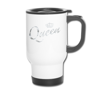 Partnerlook Thermobecher - Queen Partnerlook King & Queen Geschenk