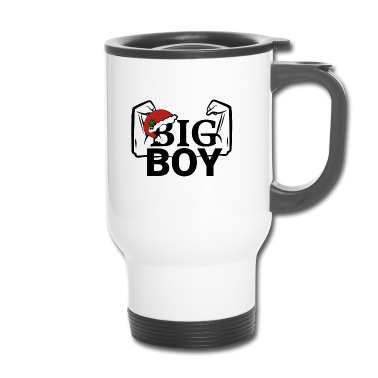 Partnerlook Thermobecher - Big Boy - weihnachtlicher Partnerlook