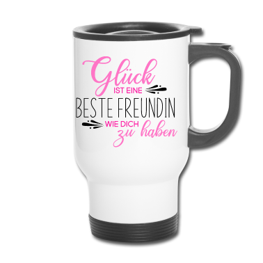 Partnerlook Thermobecher - Beste Freundin Partnerlook verrückte Freundinnnen