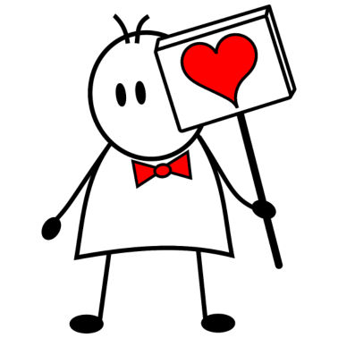 Motiv Liebeserklärung als Partnerlook für Verliebte, Boy