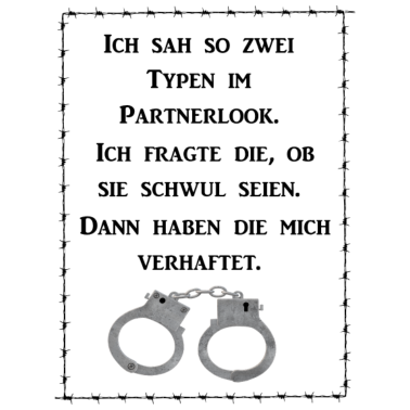 Motiv zwei typen im Partnerlook