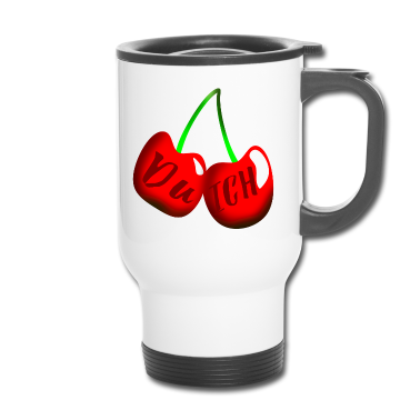 Partnerlook Thermobecher - Partnerlook Valentinstaggeschenke KIRSCHEN DU ICH