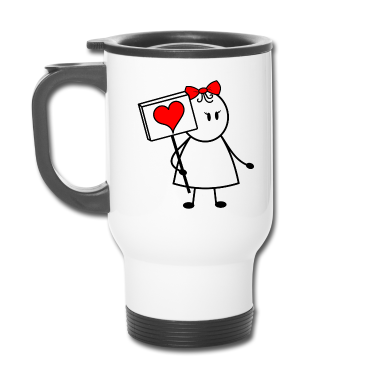 Partnerlook Thermobecher - Liebesbeweis als Partnerlook, Girl, Love story