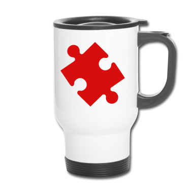 Partnerlook Thermobecher - Partnerlook | Herz Puzzle Verliebt Liebe Pärchen