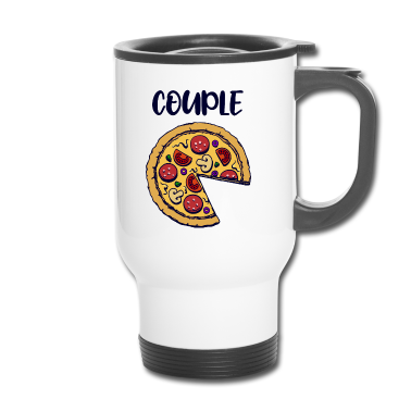 Partnerlook Thermobecher - Partnerlook | Pizza Pärchen Paar Verliebt Lustig