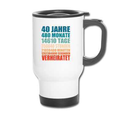 Partnerlook Thermobecher - 40 Jahre Verheiratet Hochzeit Partnerlook Geschenk