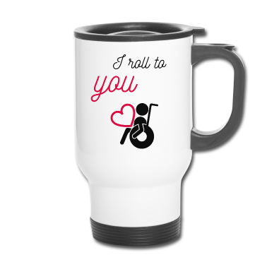Partnerlook Thermobecher - valentinstag rollstuhlfahrer partnerlook