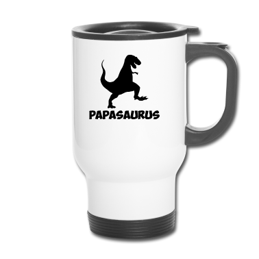 Partnerlook Thermobecher - Vater Papasaurus Partnerlook