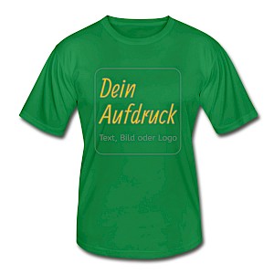 Männer Funktions T-Shirt mit Text, Bild oder Logo bedrucken lassen