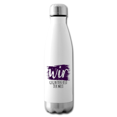 Partnerlook Trinkflasche - Wir gemeinsam gegen die Welt | Partnerlook