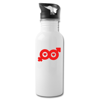 Partnerlook Trinkflasche - Frau und Mann Partnerlook