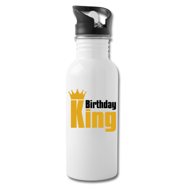 Partnerlook Trinkflasche - Geburtstag König Geburtstagskind Partnerlook