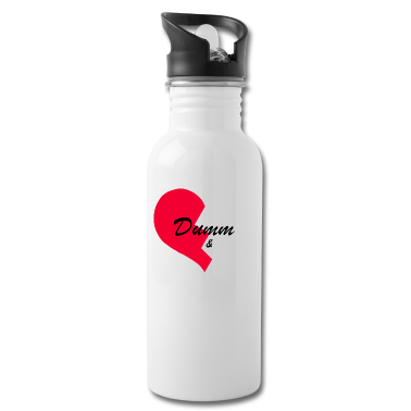 Partnerlook Trinkflasche - Dumm und Dümmer- Partnershirt. Partnerlook.