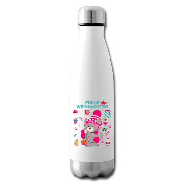 Partnerlook Trinkflasche - FROHE WEIHNACHTEN - Partnerlooks- bär