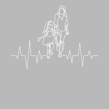 Motiv Mutter Und Tochter Herzschlag Partnerlook