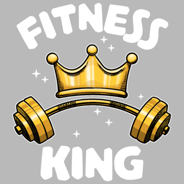 Motiv Fitness König Partnerlook Muskelaufbau Statement