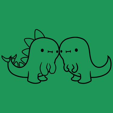 Motiv Verliebtes Dinosaurier Paerchen