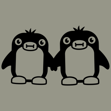 Motiv Suesses Pinguin Paerchen
