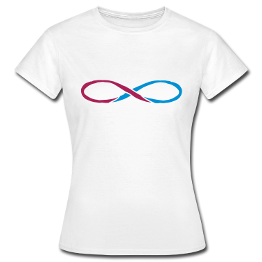 Pärchen T-Shirt - buntes unendlich symbol geschwister paerchen gesch